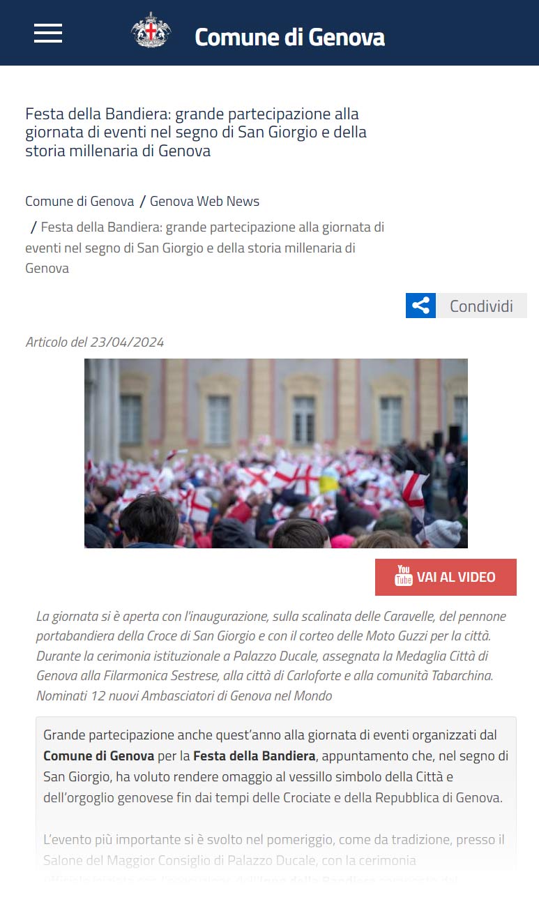 Festa della Bandiera Genova Romina Godoy